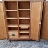 3-door walnut wardrobe