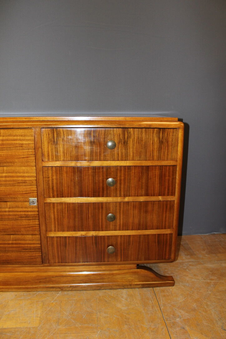 Art Deco period chest of drawers in walnut around 1930