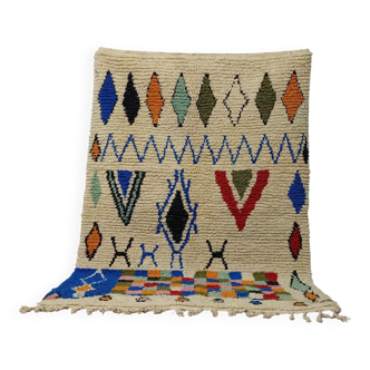 Traditional handmade carpet 250cm x 150cm Moroccan