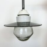 Industrial Factory Wall Light with Enamel Shade, 1960s