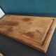 Large and heavy vintage French wooden chopping board
