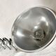 Vintage accordion wall light in chrome metal.