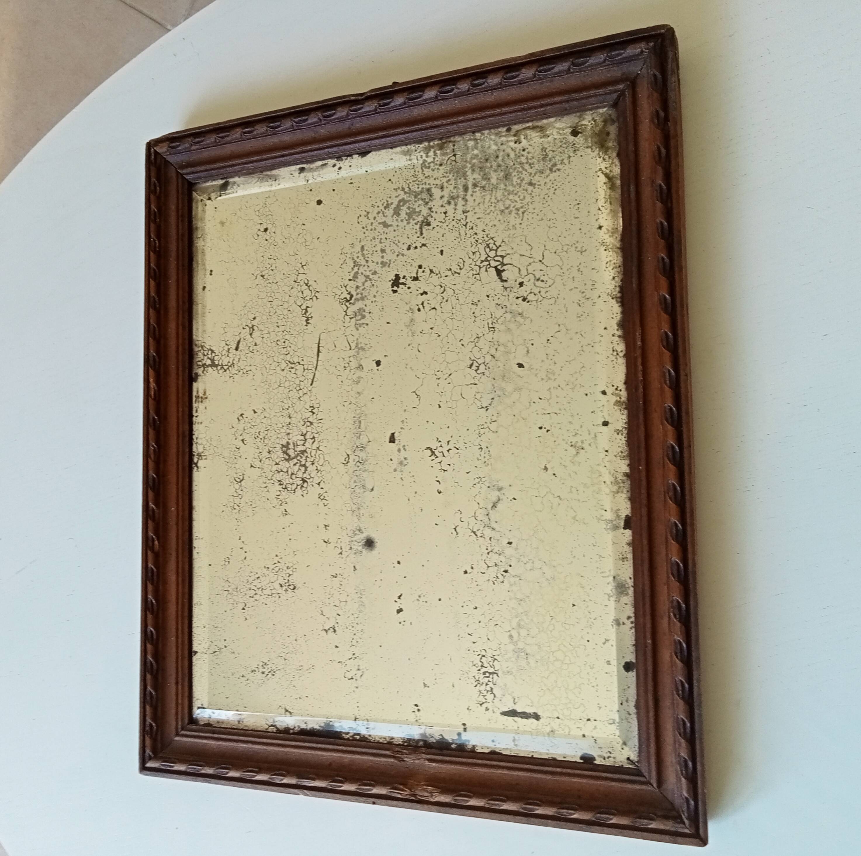 Old beveled mirror 36*30
