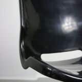 Black Overman Office Swivel Chair by Svante Schoblom from Sweden, 1970s