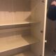 Linen wardrobe and solid pine wardrobe 180x147x42