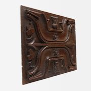 Panneau sculpté gothique en chêne, Belgique, XVIe siècle
