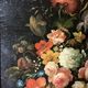 Oil on canvas still life with flower bouquet signed Jord