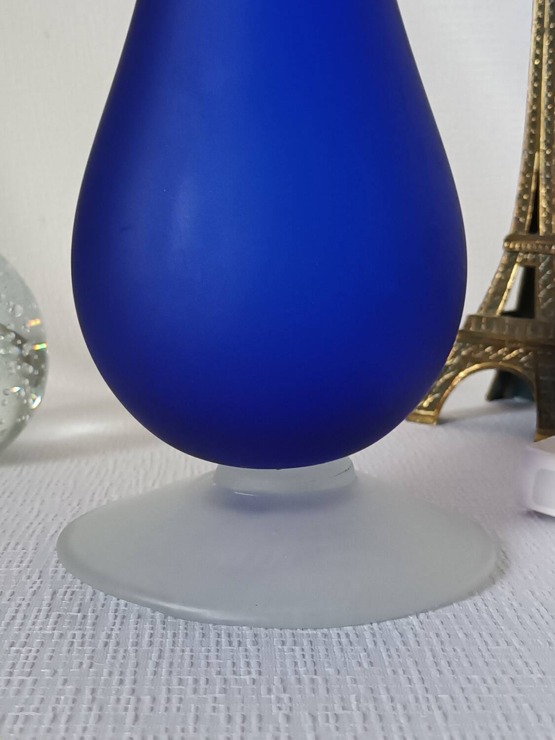 Vintage cobalt blue soliflore vase