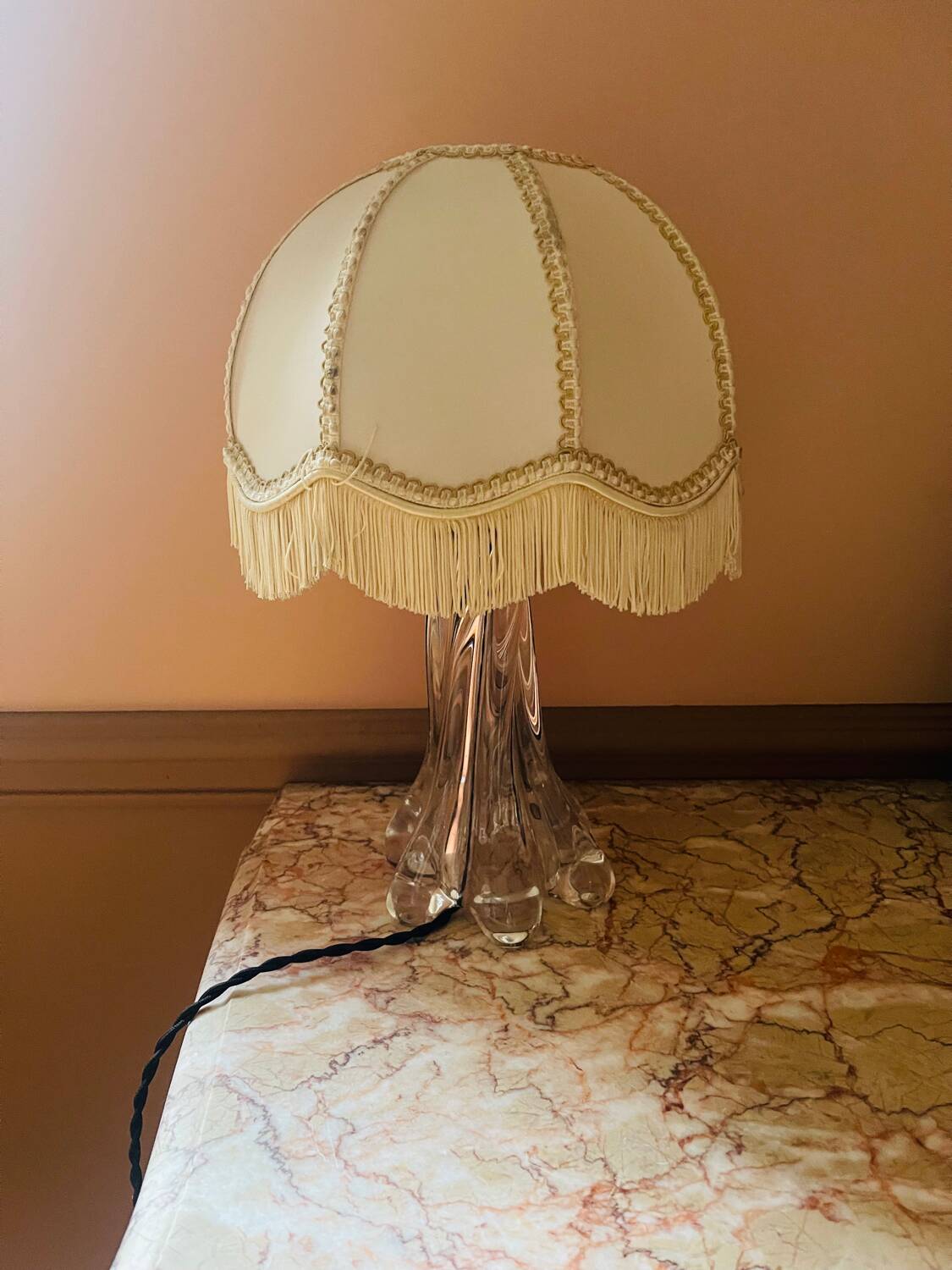 Vannes crystal art deco lamp