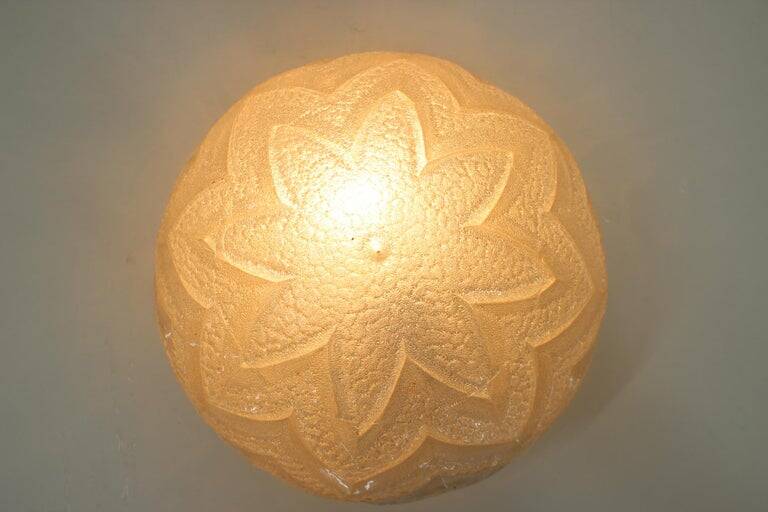 Midcentury Design Wall or Ceiling Lamp, Flush Mount, 1970s
