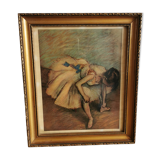 Gilded frame with poster