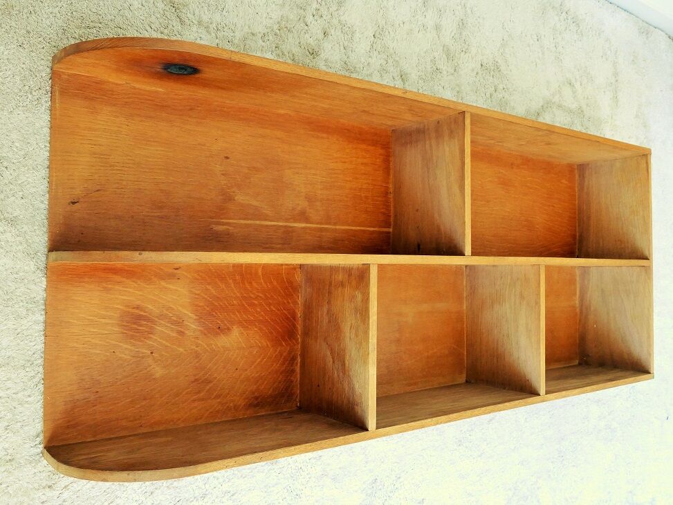 Wooden wall shelf