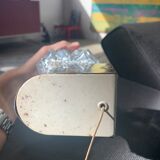 Wall lamp in glass and brass 60s