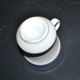 Sarreguemines coffee cups brulot in opaque china bistro.