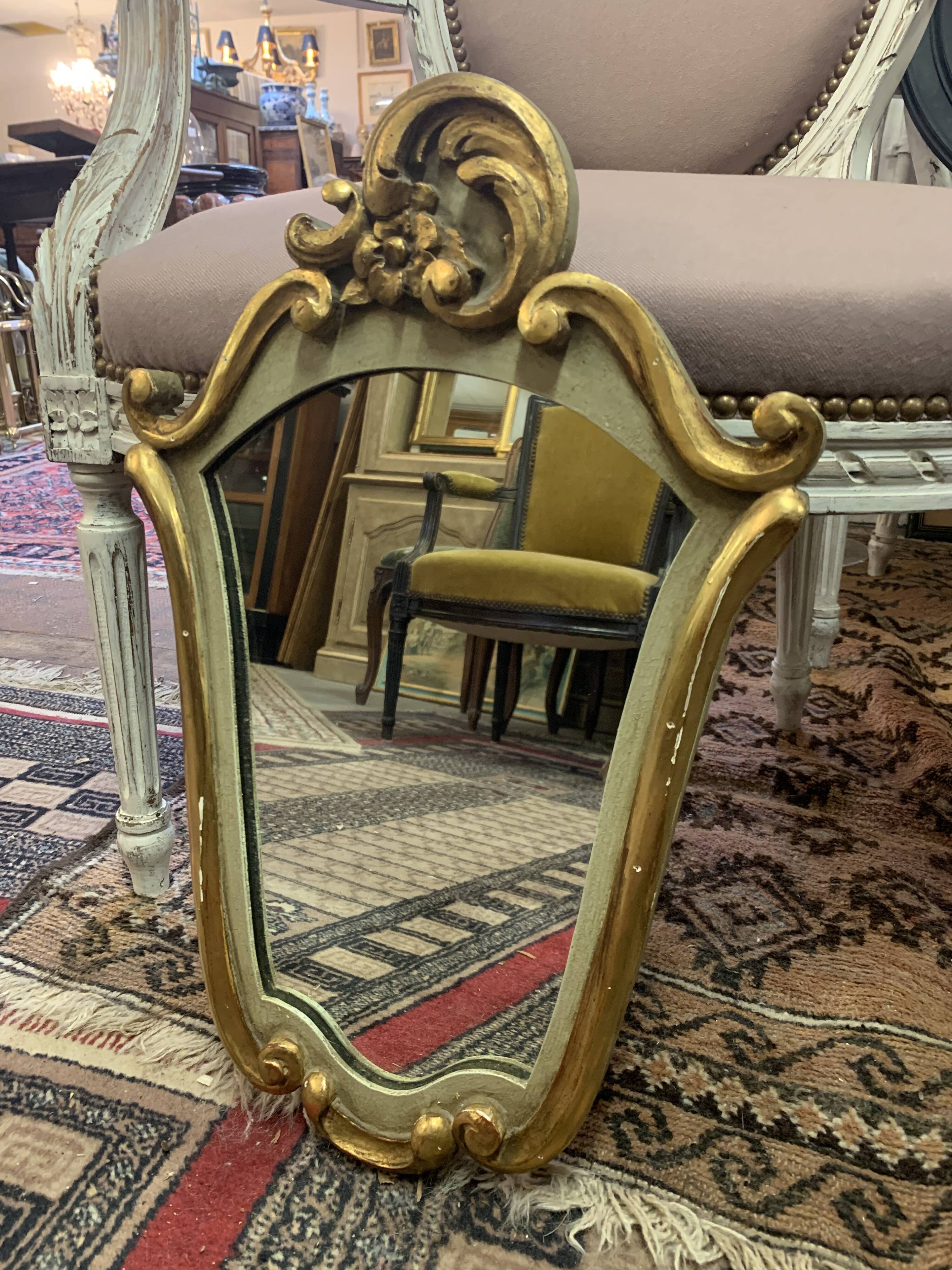 Gilded mirror in Louis XVI style