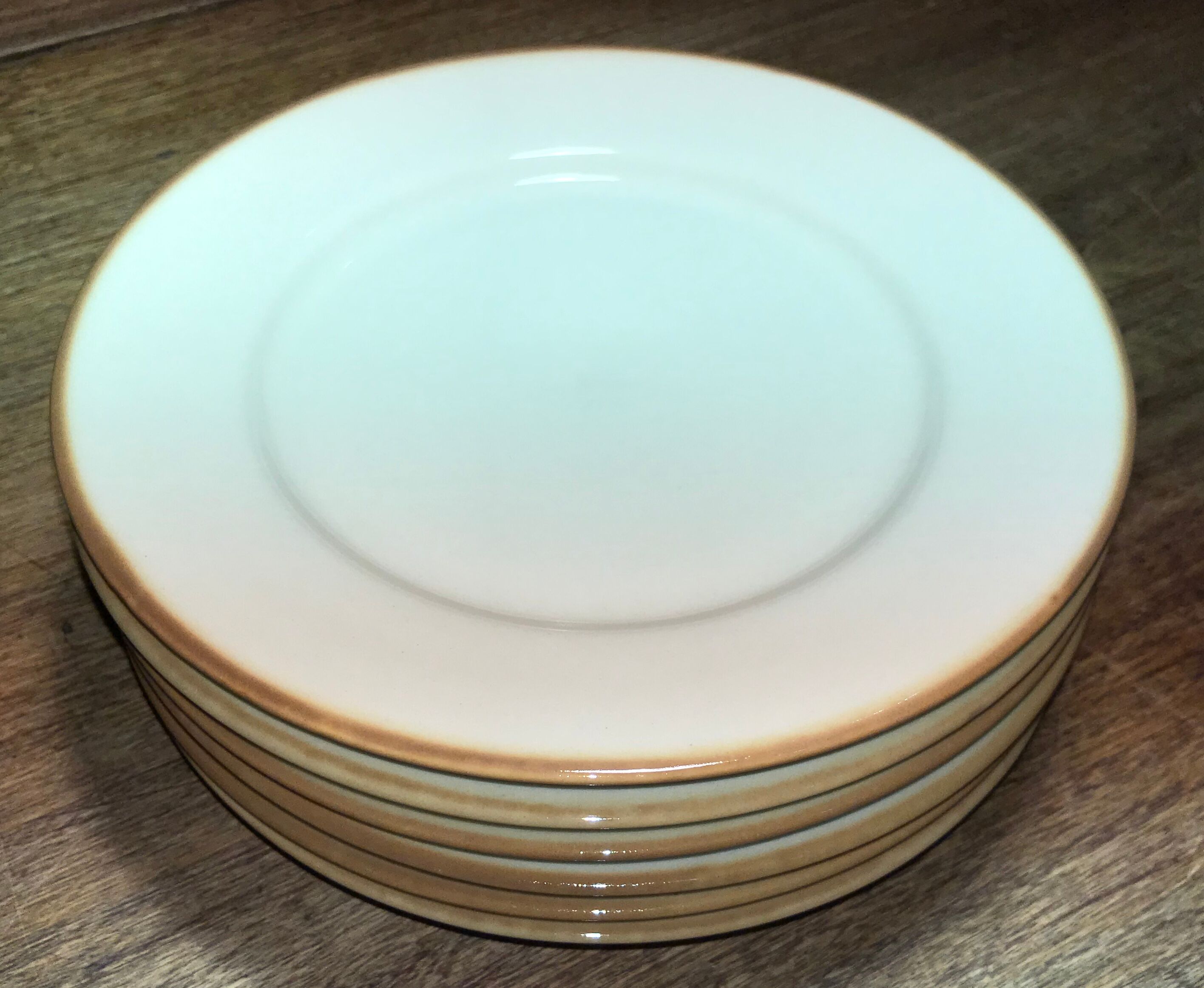 Série de 6 assiettes en grès