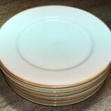 Série de 6 assiettes en grès