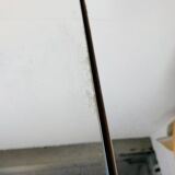 Scandinavian round triptych mirror, teak frame, 1960s.