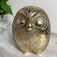 Large brass owl