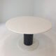 Table à manger ronde en marbre, années 1980