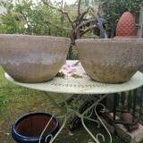 Pair of cement planters
