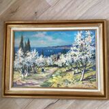 Signed painting Oil on canvas dimensions: height - 52 cm - length - 68 cm