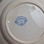 Set of 2 deep plates in Sarreguemines ironstone – Jardinière model – Various decorations