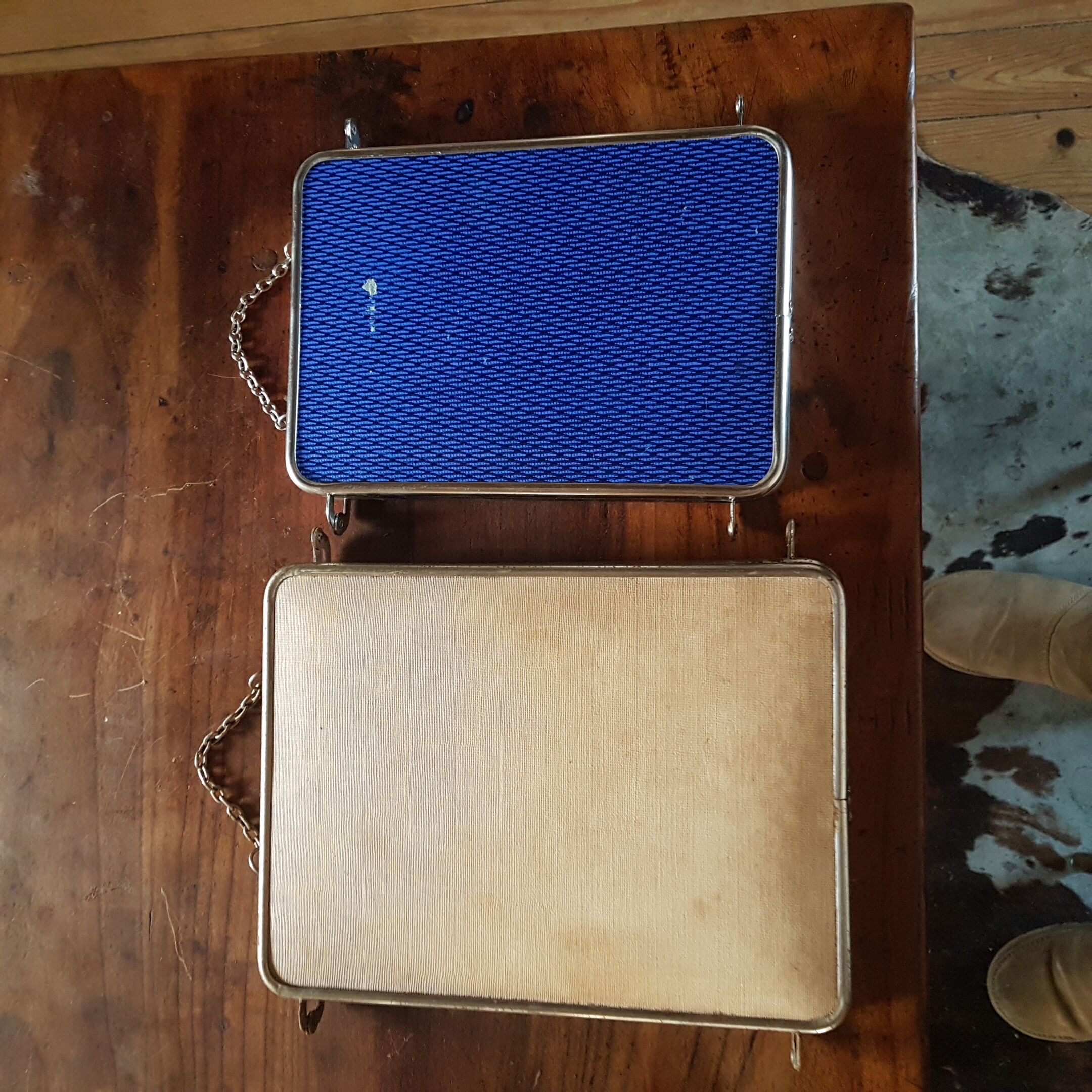 Miroir triptyque de barbier