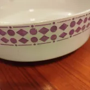 Vegetable dish Moulin des Loups Orchies purple decor