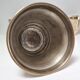 Three pot covers brass silver cover golden patina monogram early twentieth century