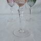 Colored crystal foot glasses