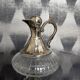 Small vintage carafe / jug in crystal and silver-plated metal – Style L