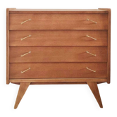 Renovated vintage chest of drawers, Scandinavian style, 1950s-60s.