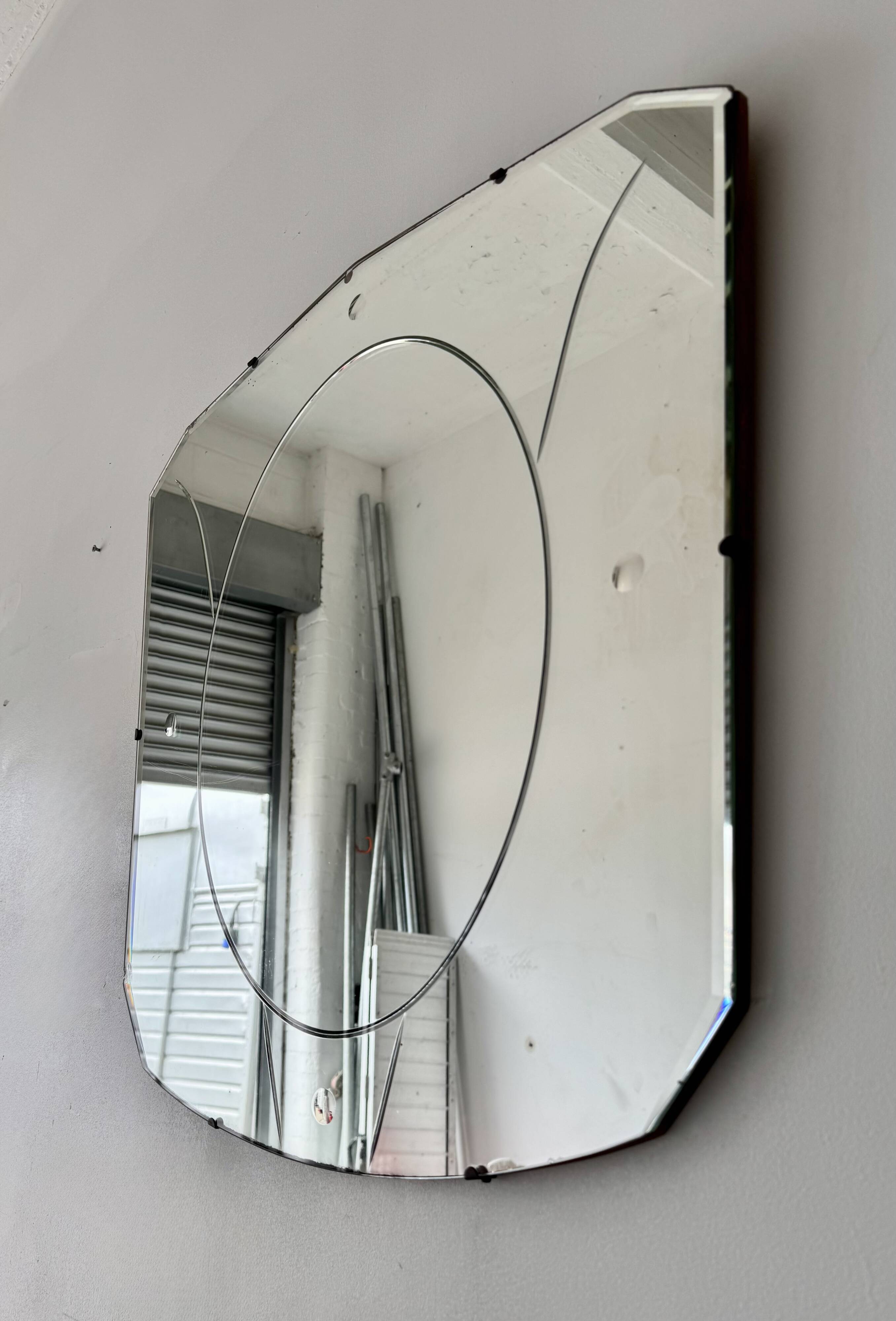 Vintage Beveled Wall Mirror