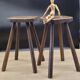 Pair of low solid stools