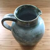 Blue grey pitcher floral decoration