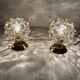 Pair of Limburg Bubble Glass Lamps
