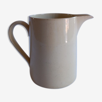 Vanilla color pitcher (half porcelain Badonviller france)