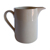 Vanilla color pitcher (half porcelain Badonviller france)