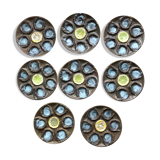 Vallauris ceramic oyster plates circa 1960 x8