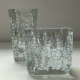 Duo of brutalist vases by Kurt Wokan from the 60s-70s