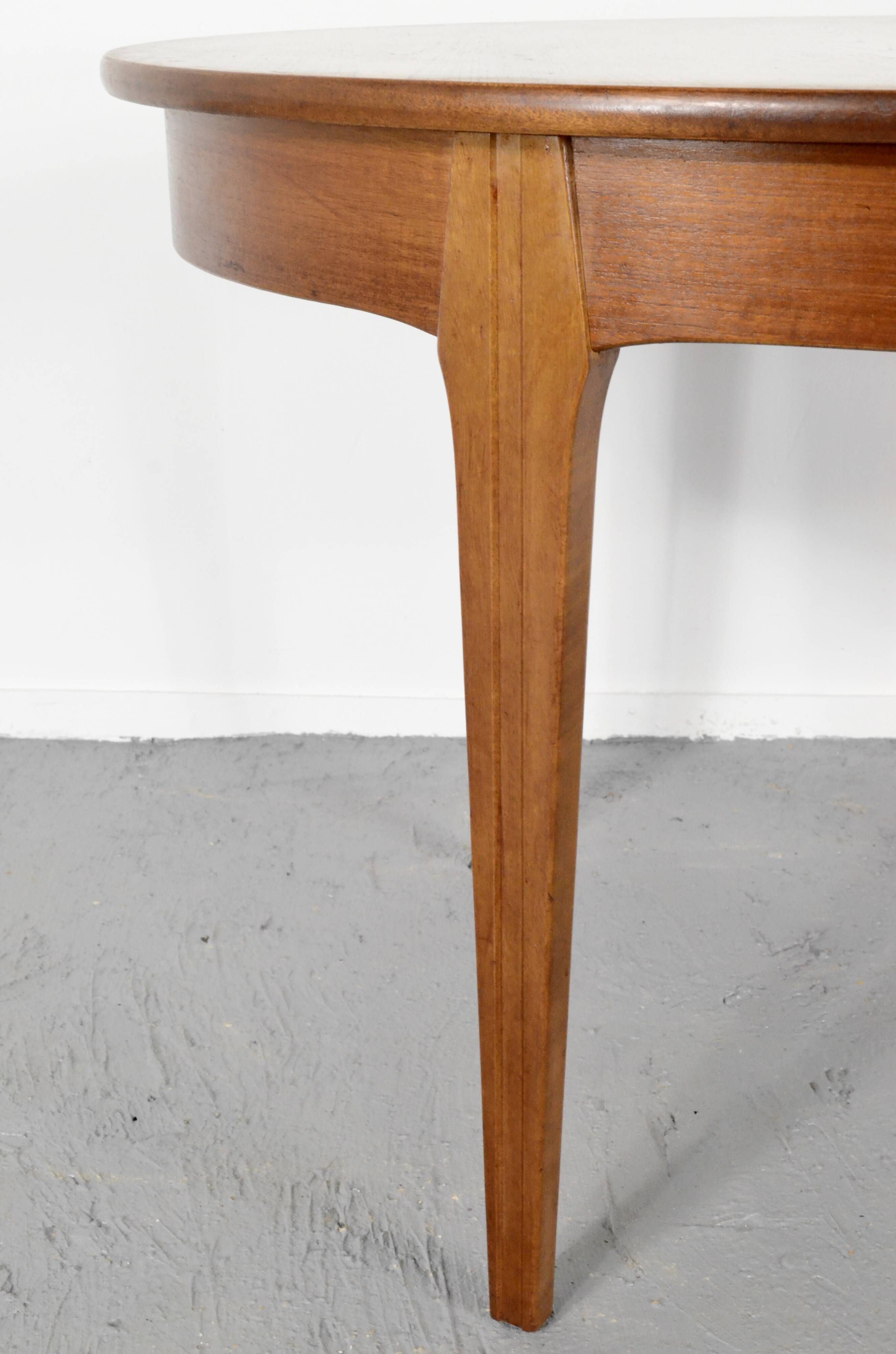 Midcentury Oblong Teak Extending Table. Vintage Modern / Danish / Retro Style .
