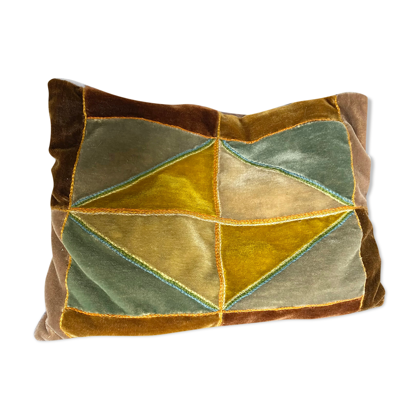 Vintage velvet cushion