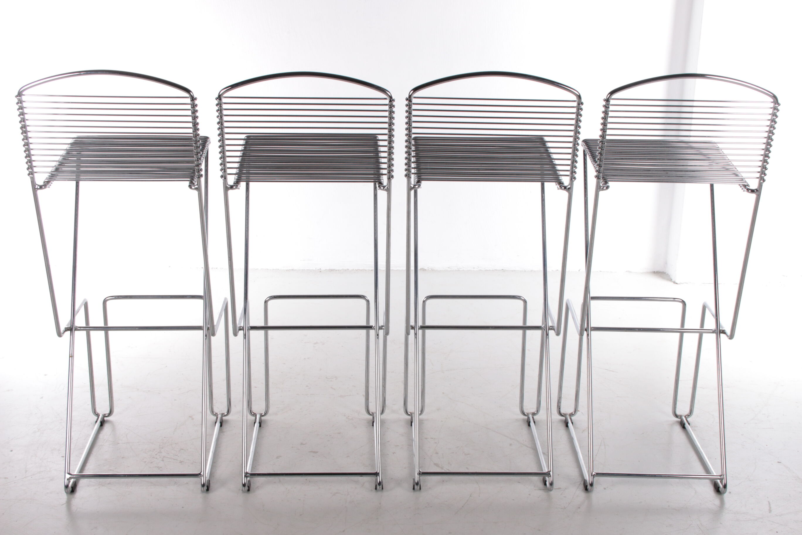 Set of 4 Bar Stools by Till Behrens by Schlubach, 1980