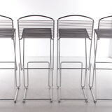 Set of 4 Bar Stools by Till Behrens by Schlubach, 1980