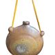 Old stoneware flask known as a toad from the 19th century.