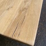 Table à manger de monastère rénovée en chêne massif du 19ème 200cm