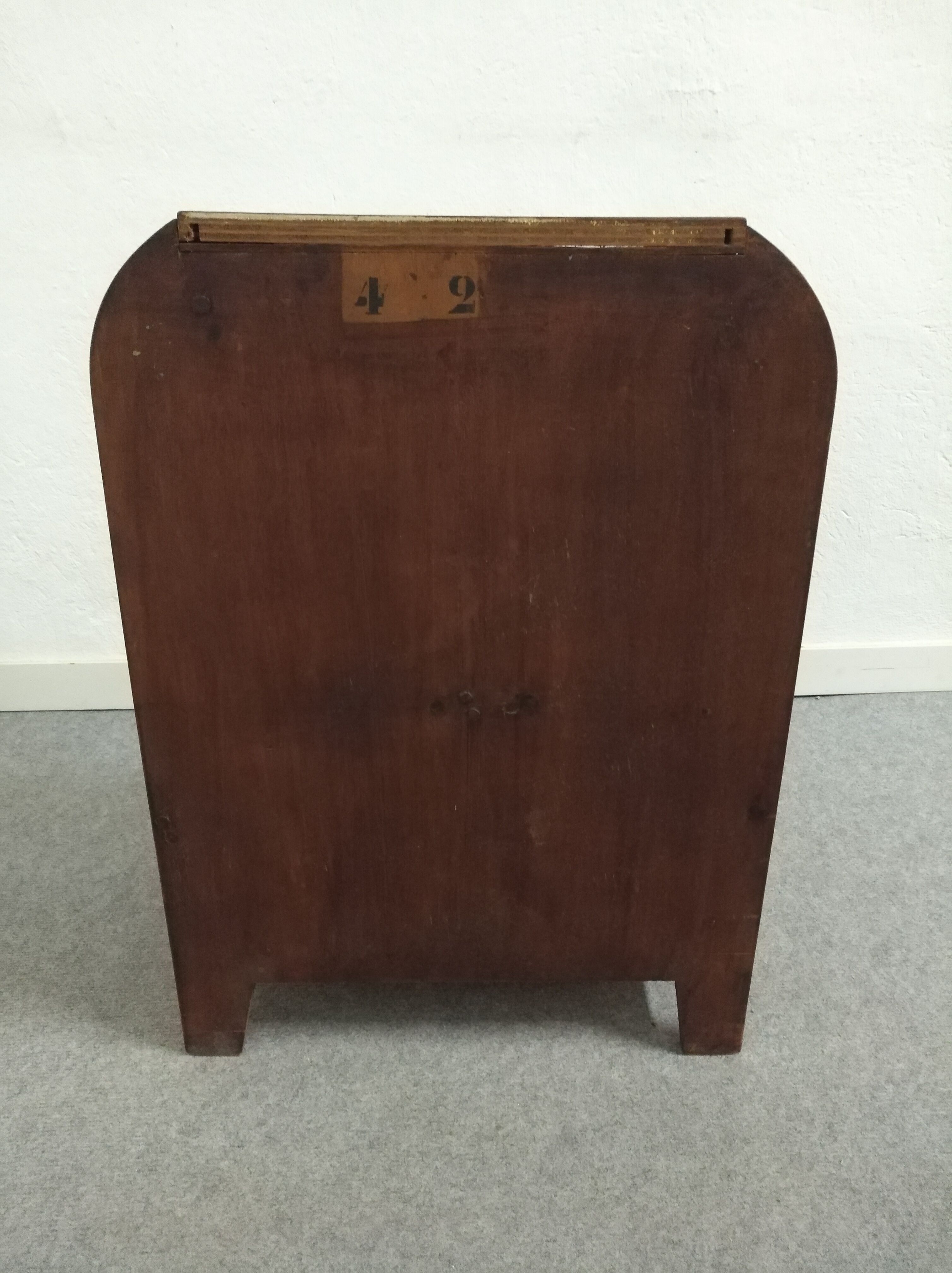 Art Deco mahogany bedside table