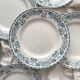 6 flat plates in iron earth “Athens” Saint Amand and Hamage