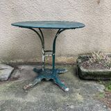 Old wrought iron garden table